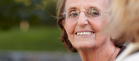 Image of elderly patient smiling