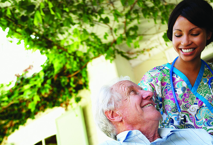 Home Health Aide with her Patient